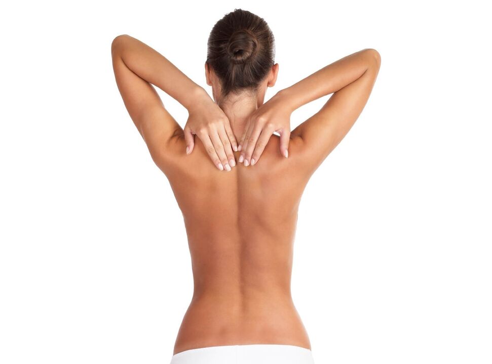 Ragazze con osteocondrosi della colonna cervicale
